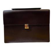 Pre-owned Leather louis-vuitton-bags Louis Vuitton Vintage , Brown , D...