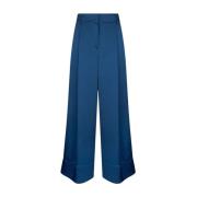 Saffierblauwe Box-Pleat Broek Liu Jo , Blue , Dames