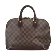 Pre-owned Canvas handbags Louis Vuitton Vintage , Brown , Dames