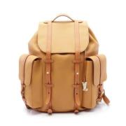 Pre-owned Leather backpacks Louis Vuitton Vintage , Brown , Dames