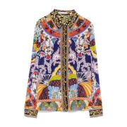 Bloemenprint knoopshirt Alice + Olivia , Multicolor , Dames