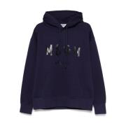 Blauwe Sweater voor Mannen Msgm , Blue , Heren