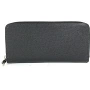 Pre-owned Leather wallets Louis Vuitton Vintage , Black , Dames