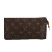 Pre-owned Canvas wallets Louis Vuitton Vintage , Brown , Dames