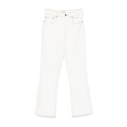 Witte Jeans met Klassieke Vijf Zakken Tory Burch , White , Dames