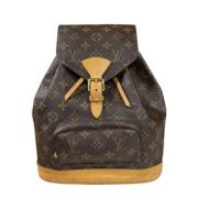 Pre-owned Canvas backpacks Louis Vuitton Vintage , Brown , Dames