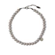 Gestructureerde Zilveren Bijoux Ketting Brunello Cucinelli , Gray , Da...