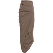 Bruine Asymmetrische Draperie Rok Cortana , Brown , Dames