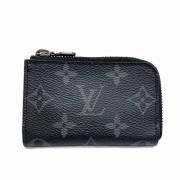 Pre-owned Canvas wallets Louis Vuitton Vintage , Black , Dames