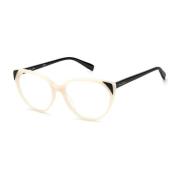 Zwart en wit acetaat montuurbril Pierre Cardin , Black , Dames