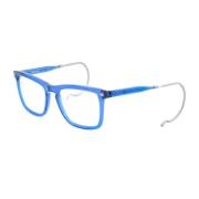 Blauwe Acetaatframes met Flexibele Pin Vuarnet , Blue , Heren