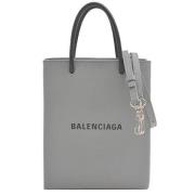 Pre-owned Leather balenciaga-bags Balenciaga Vintage , Gray , Dames