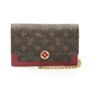 Pre-owned Leather wallets Louis Vuitton Vintage , Brown , Dames