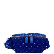 Pre-owned Leather crossbody-bags Valentino Vintage , Blue , Dames