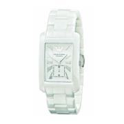 Keramisch Quartz Analoog Horloge met Armband Armani , White , Heren