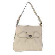 Pre-owned Leather shoulder-bags Salvatore Ferragamo Pre-owned , Beige ...