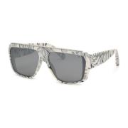 Witte ingespoten montuur zonnebril met UV-filter Philipp Plein , Multi...