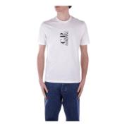 Logo Front Heren T-shirt C.p. Company , White , Heren