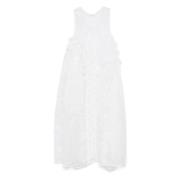 Witte Voorbind Mouwloze Jurk Cecilie Bahnsen , White , Dames