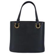 Pre-owned Leather handbags Salvatore Ferragamo Pre-owned , Black , Dam...