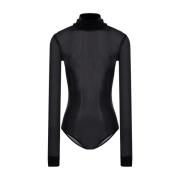 Doorschijnend nylon bodywear Maison Margiela , Black , Dames