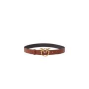 Love Berry Monogram Debossed Riem Pinko , Brown , Unisex