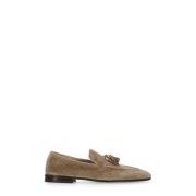 Bruine Suède Loafers met Kwastje Brunello Cucinelli , Brown , Heren