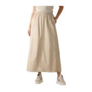 Zand Maxi Rok Charlotte Nukus , Beige , Dames