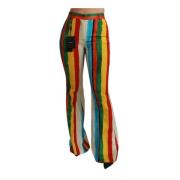 Gestreepte Hoge Taille Flare Broek Dolce & Gabbana , Multicolor , Dame...