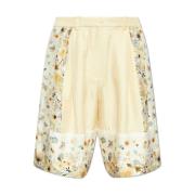 Zijden shorts 'Fabiane' Munthe , Beige , Dames