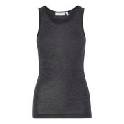 Granite Melange Wollen Tanktop InWear , Gray , Dames