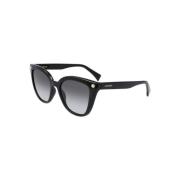 Zwarte Montuur Zonnebril Lanvin , Black , Unisex