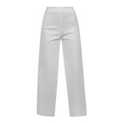 Barrel Broek met Elastische Taille Liviana Conti , White , Dames