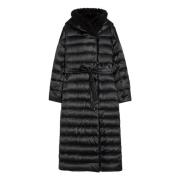 Omkeerbare gewatteerde jas Novem Max Mara , Black , Dames