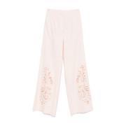 Roze broek met voor sluiting Twinset , Pink , Dames