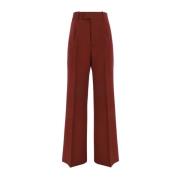 Monochrome Wide-Leg Broek met Zakken Róhe , Red , Dames