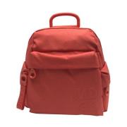 Stijlvolle Kleine Rugzak met Glanzend Effect Mandarina Duck , Red , Un...