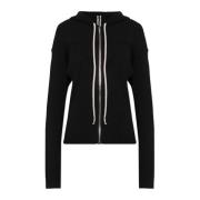 Ribbed Sweatshirt Kec Rick Owens , Black , Heren