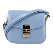 Grace Mini Leren Tas A.p.c. , Blue , Dames