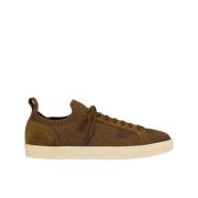 Herenstof- en suède sneaker | bruin Doucal's , Brown , Heren