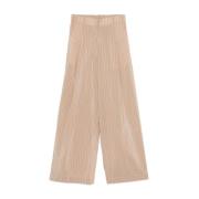 Beige Elastische Taillebroek Dries Van Noten , Beige , Dames