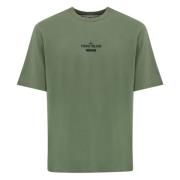 Biologisch katoenen T-shirt met Archivio-print Stone Island , Green , ...