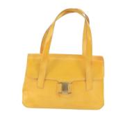 Pre-owned Leather shoulder-bags Salvatore Ferragamo Pre-owned , Yellow...