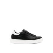 Zwart/wit lage sneakers rubberen zool Lanvin , Black , Dames