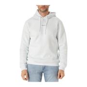 Blauwe Hoodie Sweater voor Mannen Pure Path , White , Heren