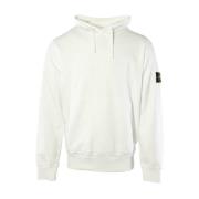 Witte Katoenen Heren Trui Stone Island , White , Heren