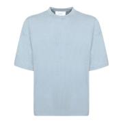 Lichtblauw Katoenen T-shirt met Geborduurd Logo Axel Arigato , Blue , ...