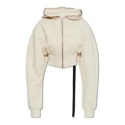 Korte sweatshirt Rick Owens , Beige , Dames