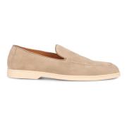 Klassieke Suède Loafers Ronde Neus Doucal's , Beige , Heren