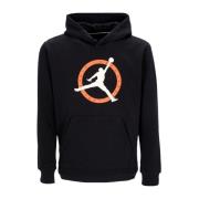 Zwarte Grafische Fleece Hoodie Lange Mouw Jordan , Black , Heren